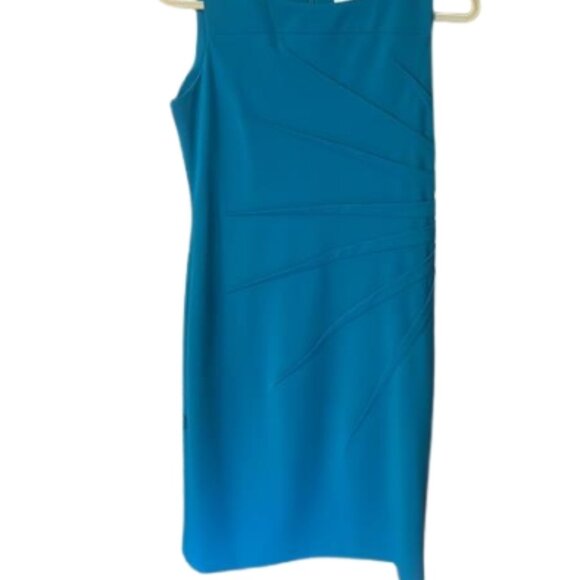 Calvin Klein Teal Sheath Dress | Work to Cocktail | Timeless Classic - Picture 8 of 8